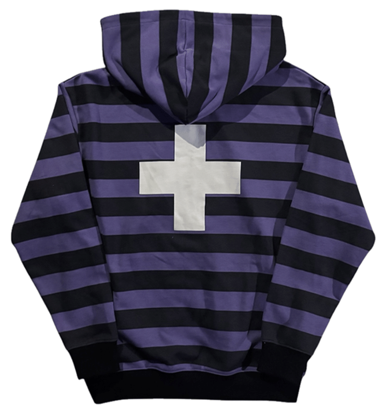 PURPLE STRIPES ZIP-UP